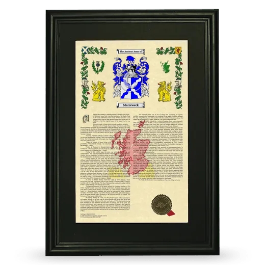 Marreweck Deluxe Armorial Framed - Black
