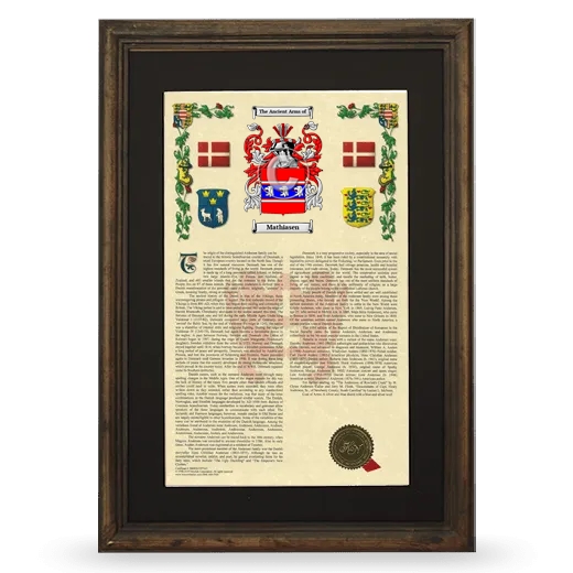 Mathiasen Deluxe Armorial Framed - Brown