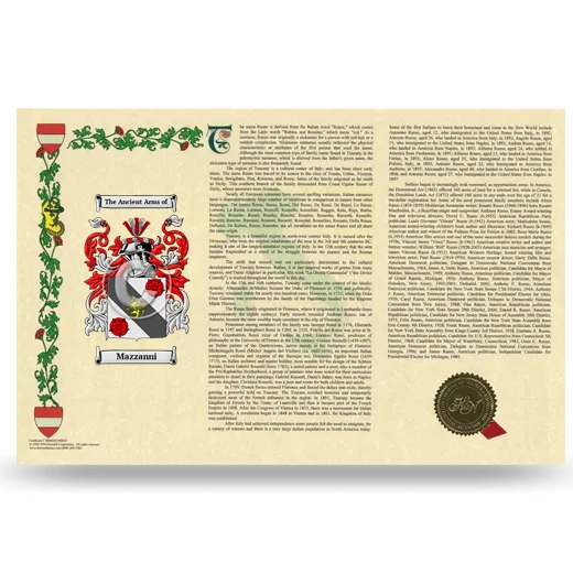 Mazzanni Armorial History Landscape Style