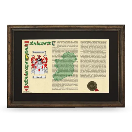 Lindynd Deluxe Armorial Landscape Framed - Brown