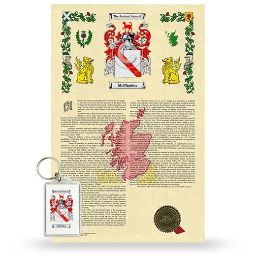 McPhaden Armorial History and Keychain Package