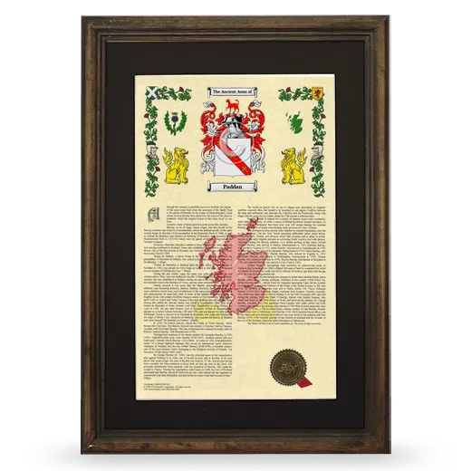 Paddan Deluxe Armorial Framed - Brown