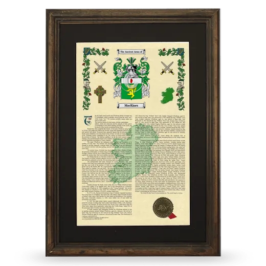 MacKines Deluxe Armorial Framed - Brown