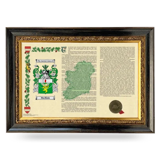 MacKinis Armorial Landscape Framed - Heirloom