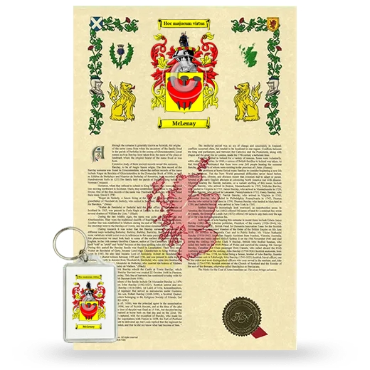 McLenay Armorial History and Keychain Package