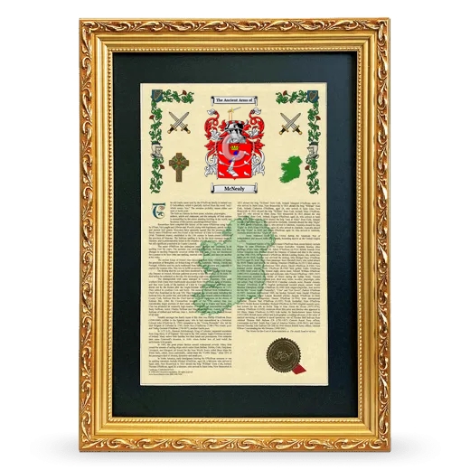 McNealy Deluxe Armorial Framed - Gold