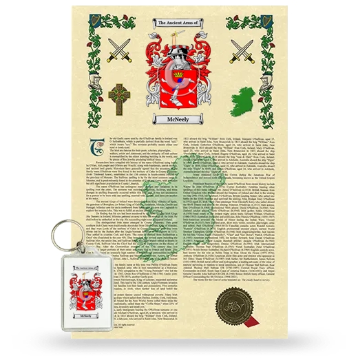 McNeely Armorial History and Keychain Package
