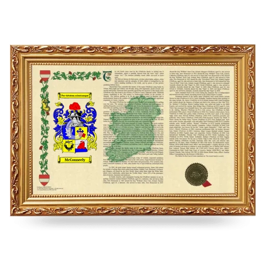 McConneely Armorial Landscape Framed - Gold