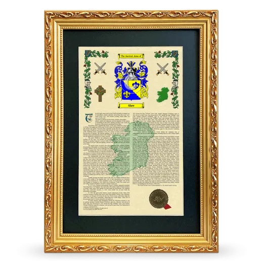 Shee Deluxe Armorial Framed - Gold