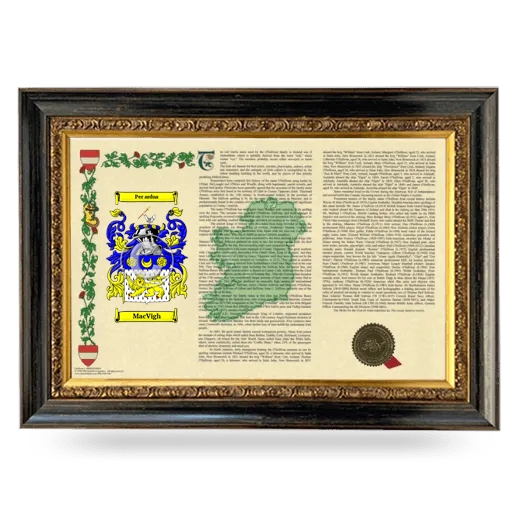 MacVigh Armorial Landscape Framed - Heirloom