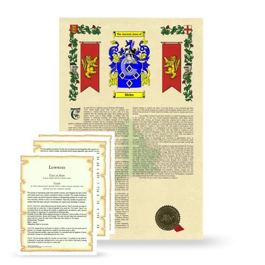 Meler Armorial History and Symbolism package