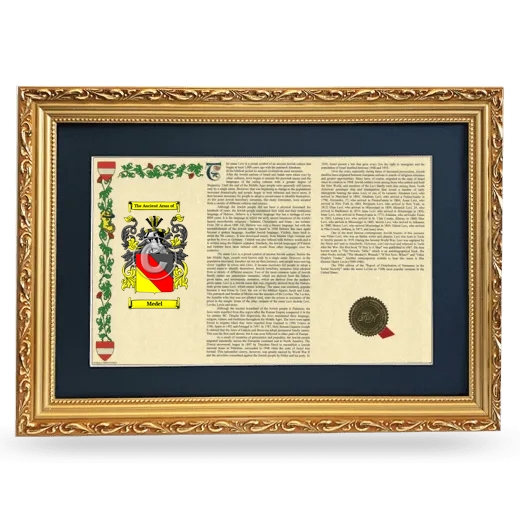 Medel Deluxe Armorial Landscape Framed - Gold