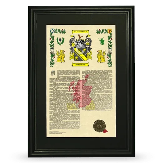 Marchment Deluxe Armorial Framed - Black