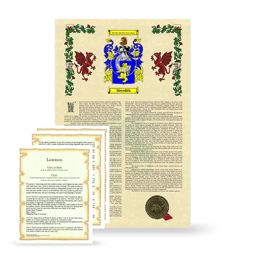 Meredith Armorial History and Symbolism package