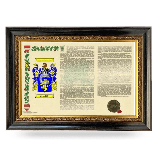 Meredithy Armorial Landscape Framed - Heirloom