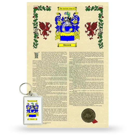 Merreck Armorial History and Keychain Package