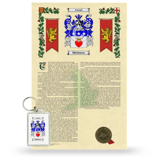 Mittlemess Armorial History and Keychain Package