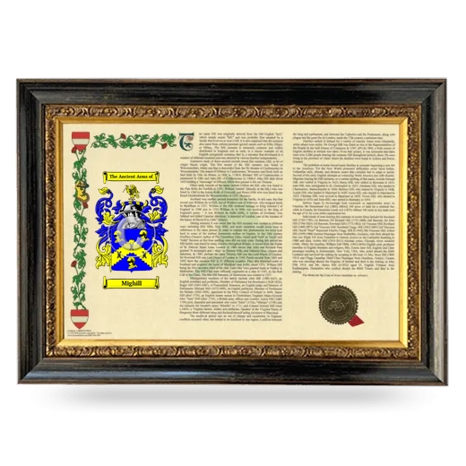 Mighill Armorial Landscape Framed - Heirloom