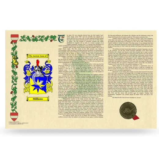 Millhous Armorial History Landscape Style