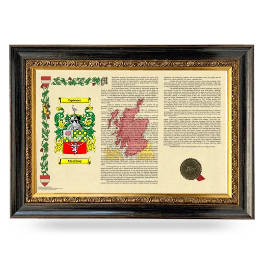 MacIlroy Armorial Landscape Framed - Heirloom