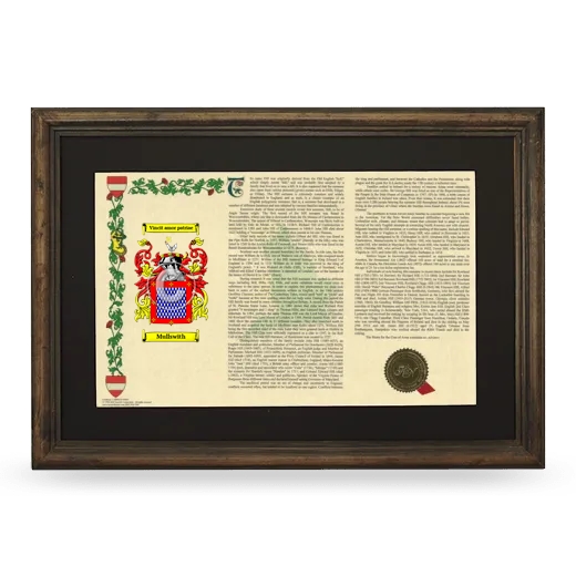 Mullswith Deluxe Armorial Landscape Framed - Brown