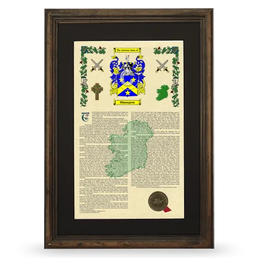 Minnagent Deluxe Armorial Framed - Brown