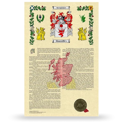 Moncreiffe's Armorial History with Coat of Arms