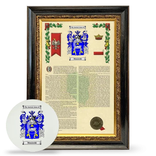Morawski Framed Armorial History and Mouse Pad - Heirloom