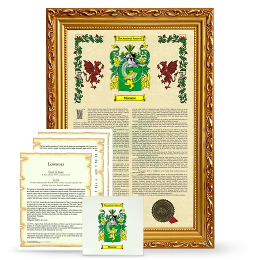 Mourne Framed Armorial, Symbolism and Large Tile - Gold