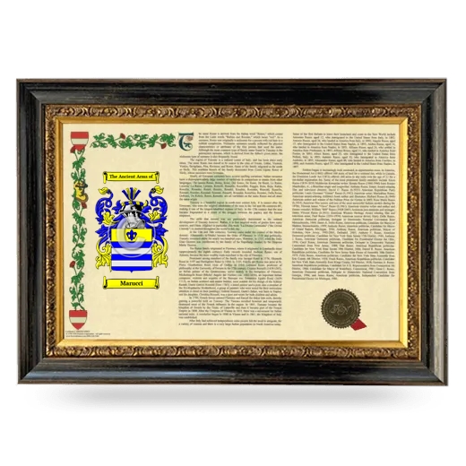 Marucci Armorial Landscape Framed - Heirloom