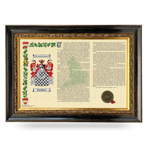 Mortiboice Armorial Landscape Framed - Heirloom