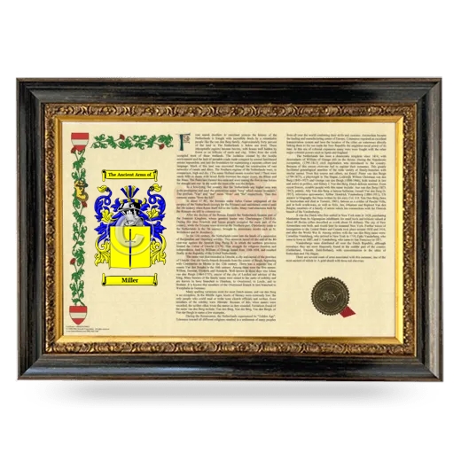 Miller Armorial Landscape Framed - Heirloom