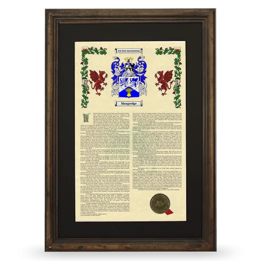 Maugredge Deluxe Armorial Framed - Brown