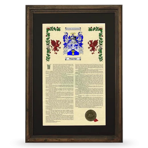 Mogradge Deluxe Armorial Framed - Brown