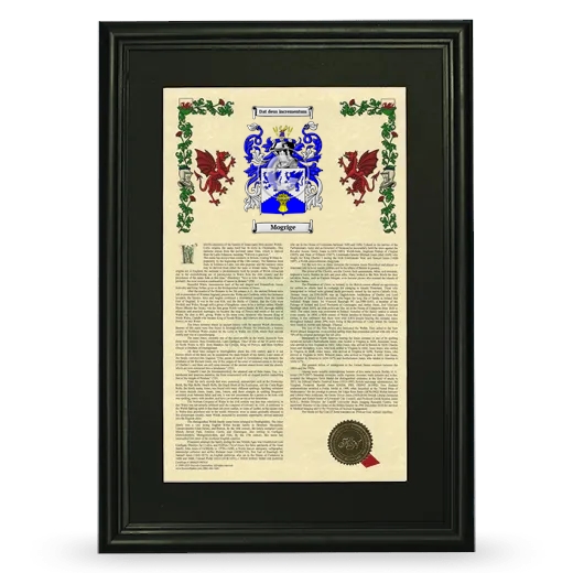 Mogrige Deluxe Armorial Framed - Black