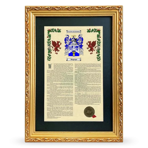 Mugrage Deluxe Armorial Framed - Gold