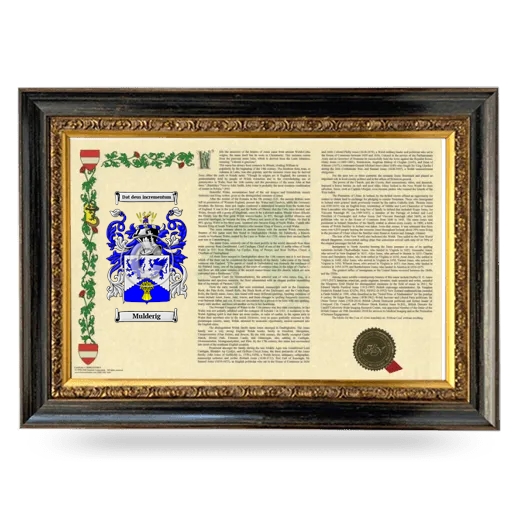 Mulderig Armorial Landscape Framed - Heirloom