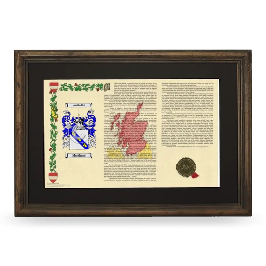 Murehead Deluxe Armorial Landscape Framed - Brown