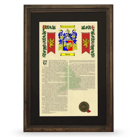 Muton Deluxe Armorial Framed - Brown