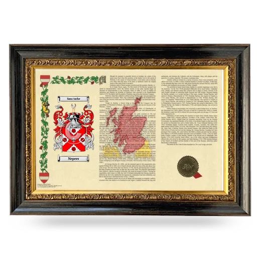 Nepeer Armorial Landscape Framed - Heirloom