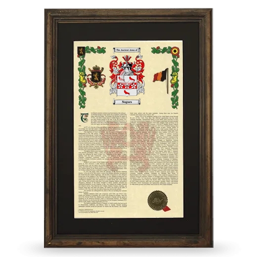 Nogues Deluxe Armorial Framed - Brown