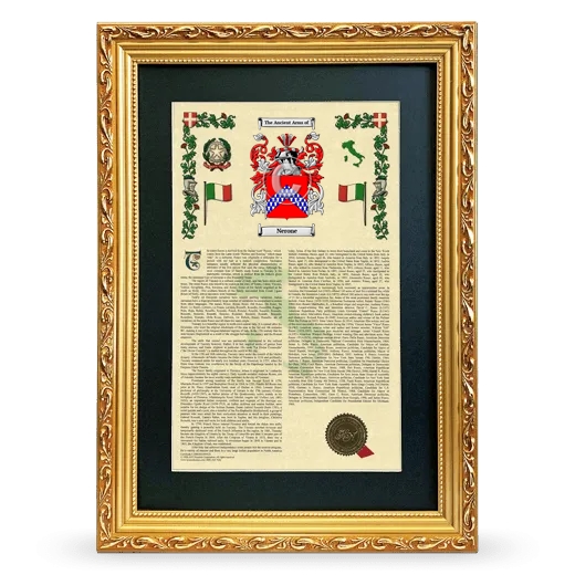 Nerone Deluxe Armorial Framed - Gold