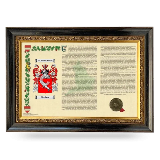 Nephew Armorial Landscape Framed - Heirloom