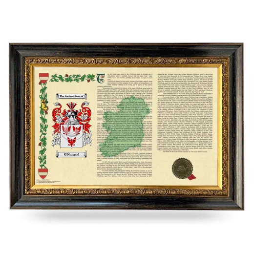 O'Nunynd Armorial Landscape Framed - Heirloom