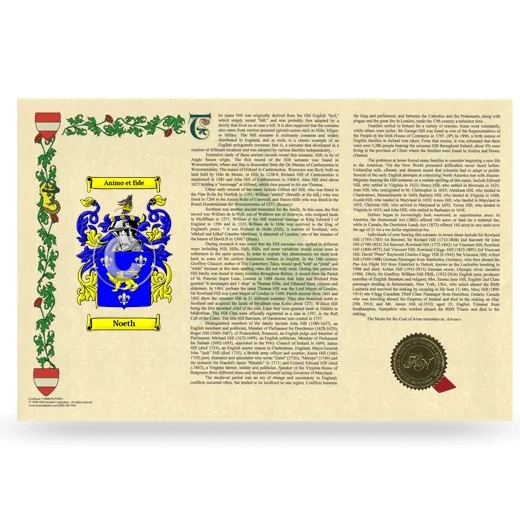 Noeth Armorial History Landscape Style