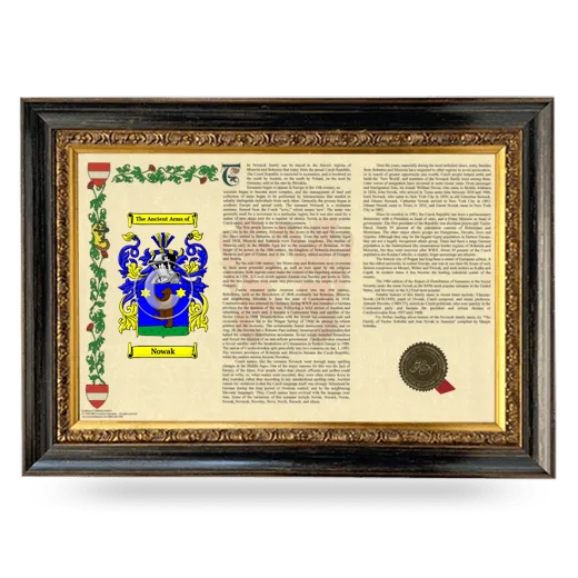 Nowak Armorial Landscape Framed - Heirloom