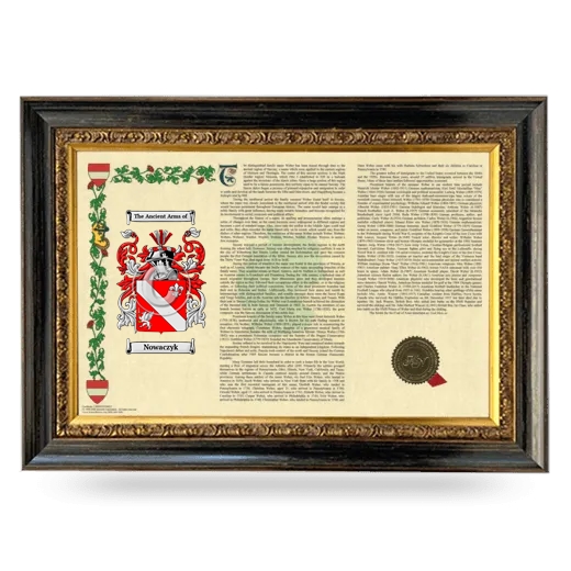 Nowaczyk Armorial Landscape Framed - Heirloom