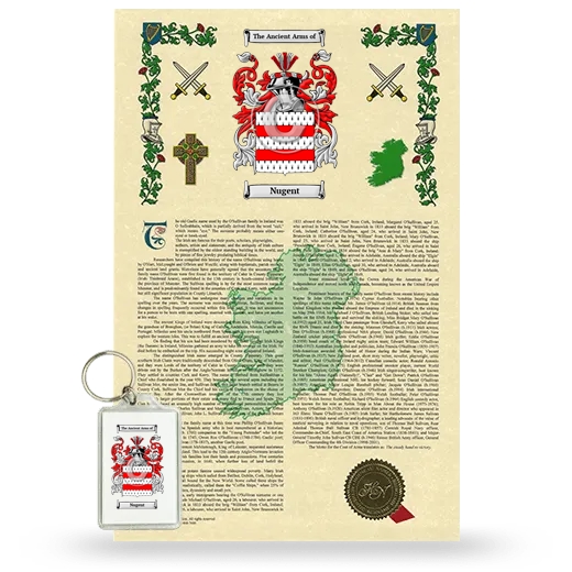 Nugent Armorial History and Keychain Package