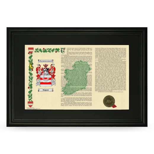 Nuigent Deluxe Armorial Landscape Framed- Black