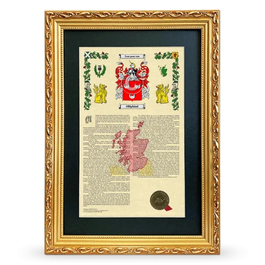 Olliphind Deluxe Armorial Framed - Gold